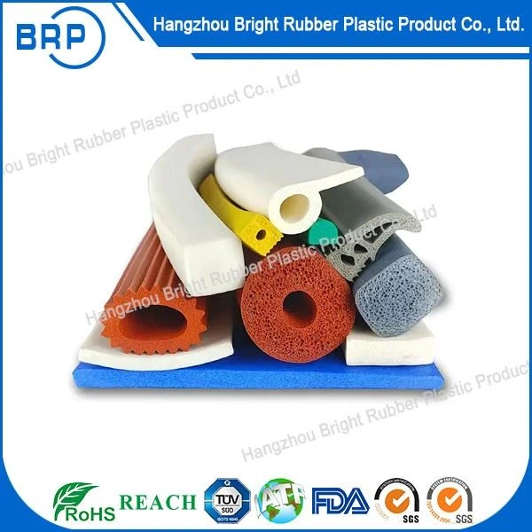 High Temperature Resistant Extrusion Silicone Rubber Foam Sponge Sealing Strip Silicone Sponge Rubber Seal Strip