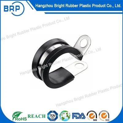 304 Stainless Hlau R- Hom Roj Hmab Sawb Clamp Tsheb Hlau Cable Kho Clamp Roj Hmab Shock Absorber Metric Ntsuas